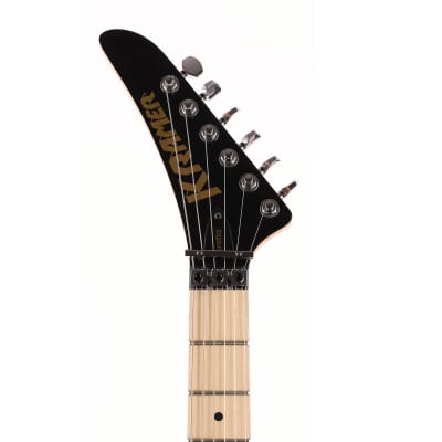 Kramer Custom Graphics Series Baretta White Lotus Candy Blue with Gig Bag image 5