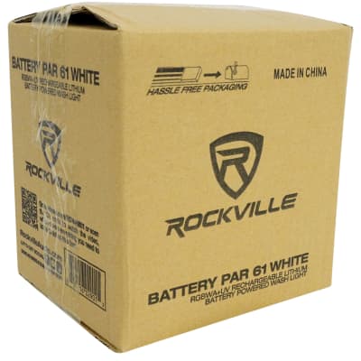 Rockville BATTERY PAR 61 White Rechargeable RGBWA+UV DMX DJ Wash Light+Remote image 11