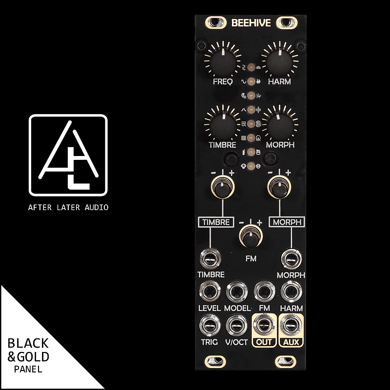 After Later Audio Beehive (uPlaits) Clone - Black/Gold image 1