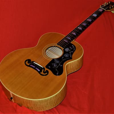 GIBSON J-200 JUNIOR. VINTAGE 1992. HIGHLY FLAMED MAPLE. 2/3 SIZE OF A J-200.  VINTAGE 1992 | Reverb