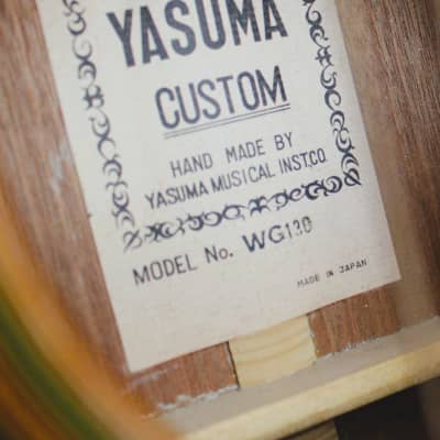 Yasuma WG130 1970's Guitar - Custom Made By Hand In Japan image 6