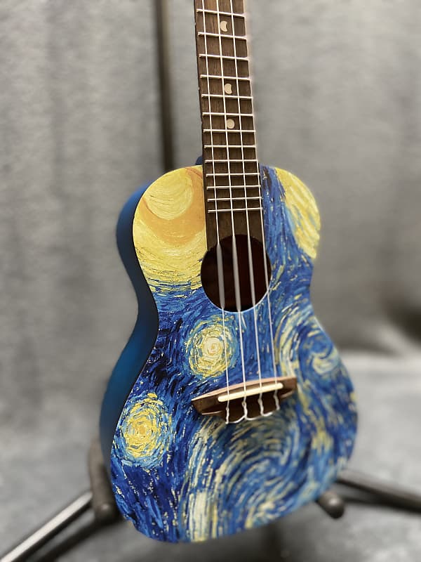 Luna UKE-STR-C Concert Ukulele 2021 - Starry Night | Reverb