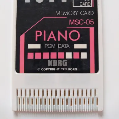 Korg M1 MSC-5S MSC-05 and MPC-05 Piano Memory Program & PCM Card 