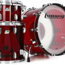 Ludwig Vistalite Pro Beat 3-piece Shell Pack - Red