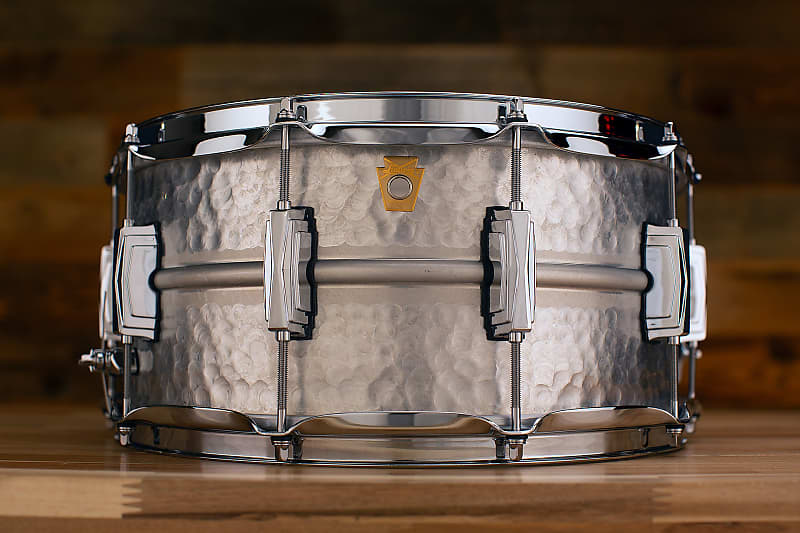 LUDWIG 14 X 6.5 LA405K ACROPHONIC HAMMERED ALUMINIUM SNARE DRUM, LIMITED  EDITION | Reverb