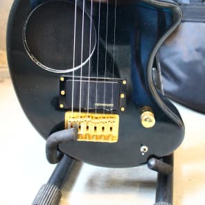 Fernandes Nomad Travel Guitar Built in Speaker 1990's Black Gold image 15