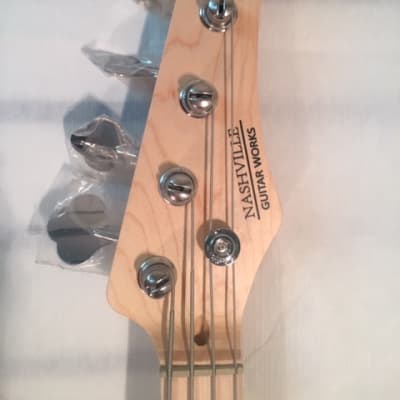 Nashville Guitar Works P Bass-Split P Pickup-Black-NEW-Shop Setup Included! image 3