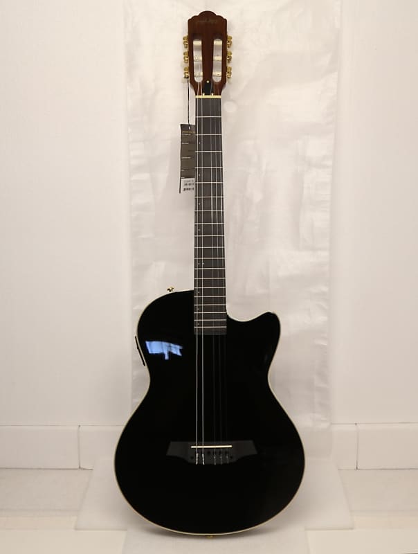 Angel Lopez EC3000CBK Electric Solid Body Classical Guitar Reverb