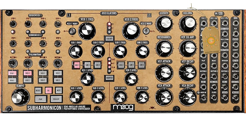 Moog Subharmonicon Blank Patch Preset Overlay Set (pack of 20)