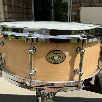 Ludwig 5x14 Classic Maple Limited Edition 90th Anniversary Satinwood Finish  Snare Drum | Reverb