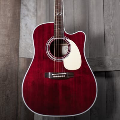 Takamine JJ325SRC JOHN JORGENSON Electric Acoustic Guitar in Gloss Red Satin image 1