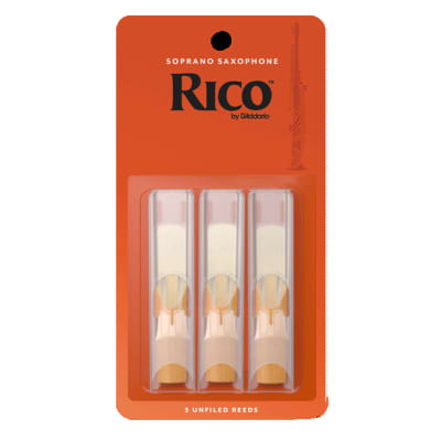 3 Pack Rico  Soprano Saxophone Reeds  # 1.5 Strength  1 1/2 RIA0315 image 1