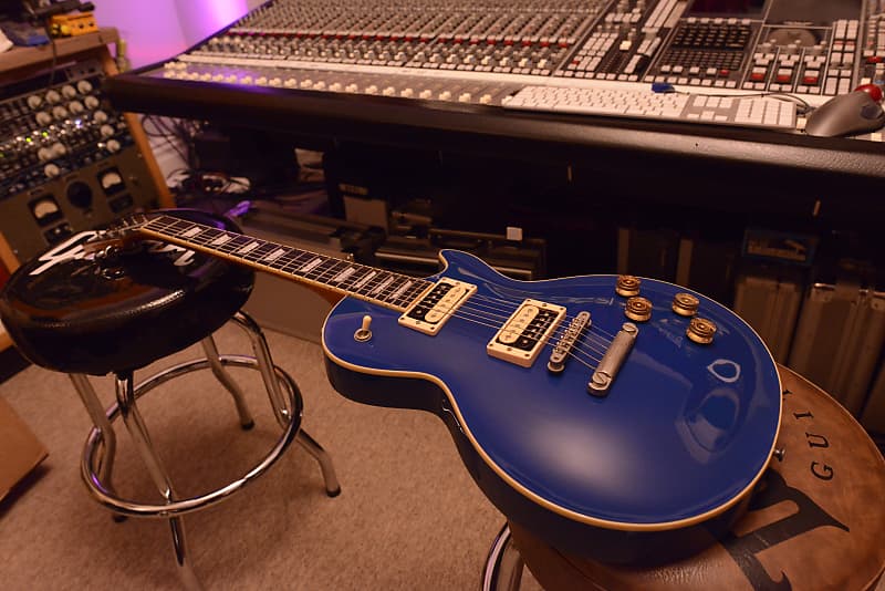 ESP Japanese Edwards Blue Les Paul Standard Gibson style 50's neck