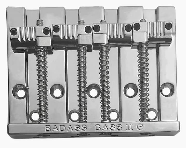Leo Quan Chrome Badass II Bass Bridge for 4-string Fender P/Jazz