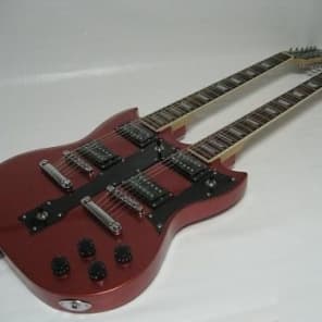 Ktone double neck acoustic guitar best sale