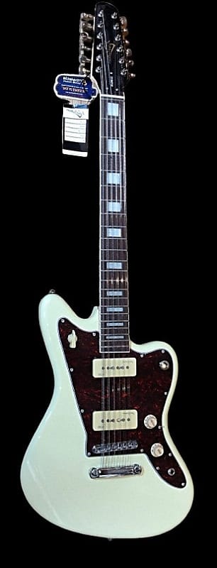 Revelation RJT60/12 Vintage White Electric 12 string Guitar image 1
