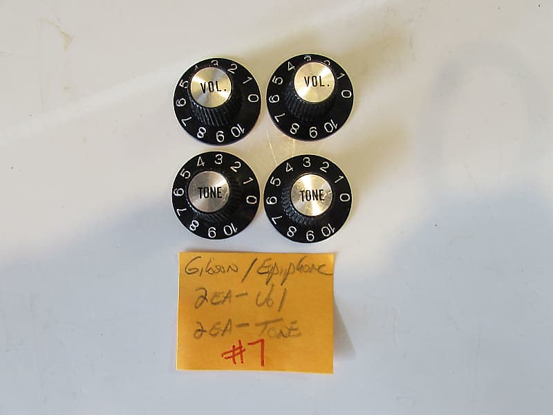 GIBSON/EPIPHONE TONE/VOLUME KNOBS BLACK Reverb