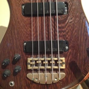 Alembic Epic 5 string Left Hand Bass Natural Wood Finish image 2