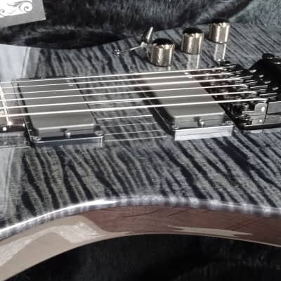 ESP KH-20 Kirk Hammett 20th Anniversary Flamed Maple Top & Neckthrough Metallic Tone image 16