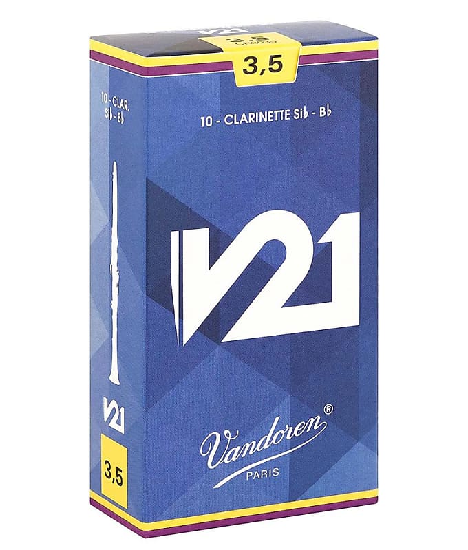 Vandoren V21 3.5 Bb Clarinet Reeds - 10 Pack image 1