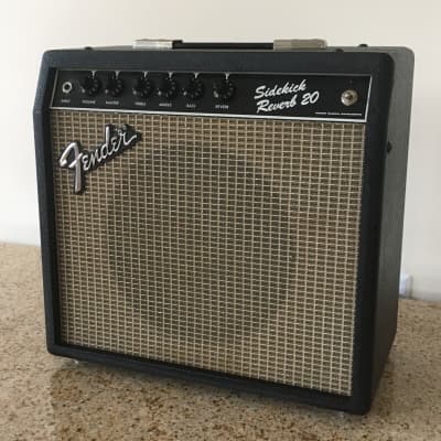 1986 Vintage Fender Sidekick Reverb 20 Blackface Spring Reverb