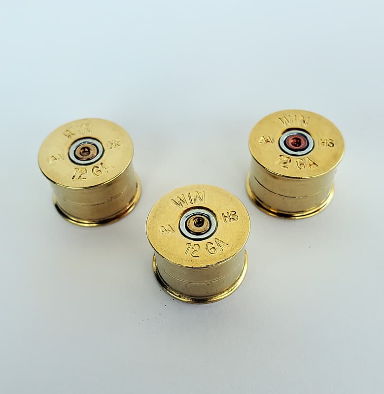 12 Gauge Shotgun Shell split Shaft Tone and Volume Guitar | Reverb