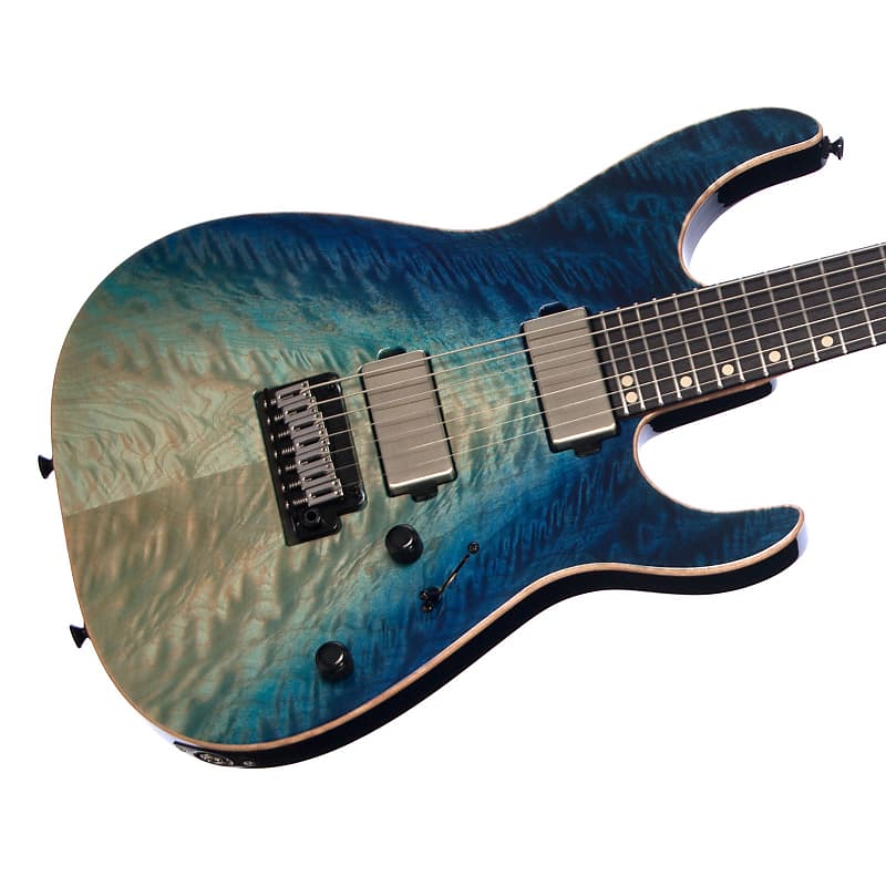 Tom Anderson Angel 7 - Blue WakeSurf - 24 fret / 7-string Drop Top - Custom  Boutique Electric Guitar - NEW!