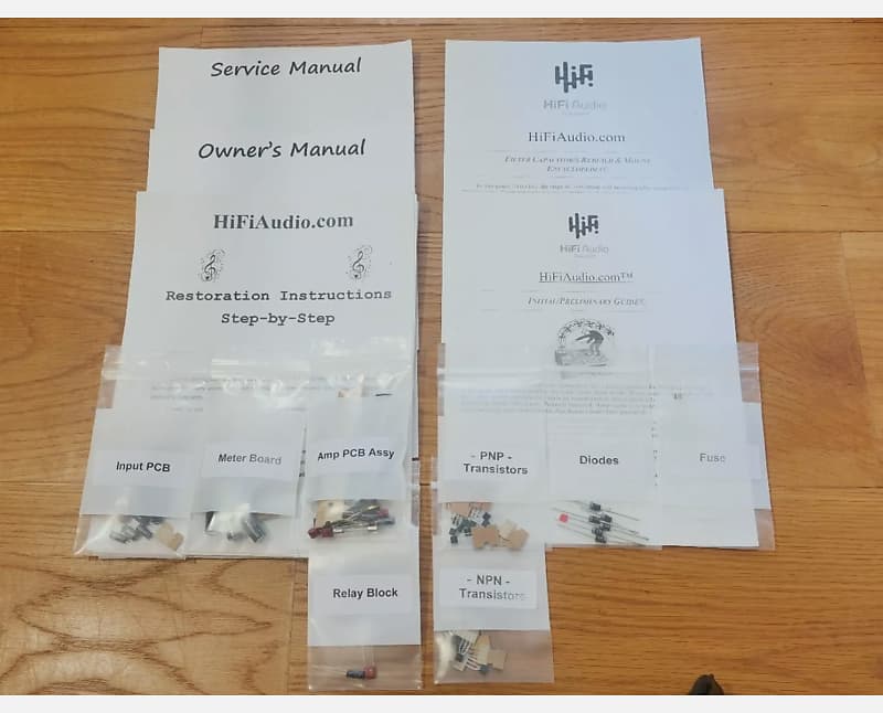 McIntosh MC300 restoration kit filter capacitor repair rebuild fix  			