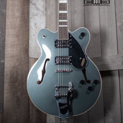 Gretsch G2622T Streamliner Center Block Double-Cut with Bigsby, Laurel Fingerboard, Broad’Tron BT-2S Pickups, Stirling Green Electric Guitar 2806100542 image 1