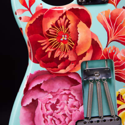 2022 Fender AMERICAN VINTAGE 1957 STRATOCASTER®  painted by artist Elizabet Elequin image 7