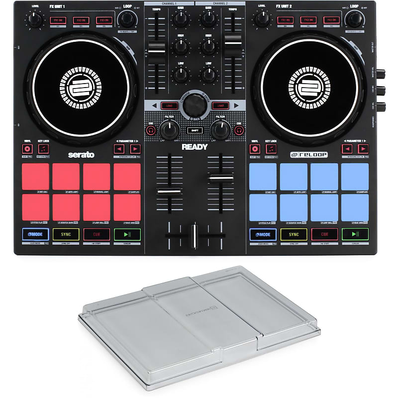 Reloop Ready 2-channel DJ Controller with Decksaver Cover image 1