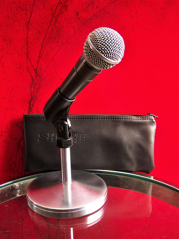 Vintage Shure SM58 1970's dynamic cardioid microphone Grey Reverb