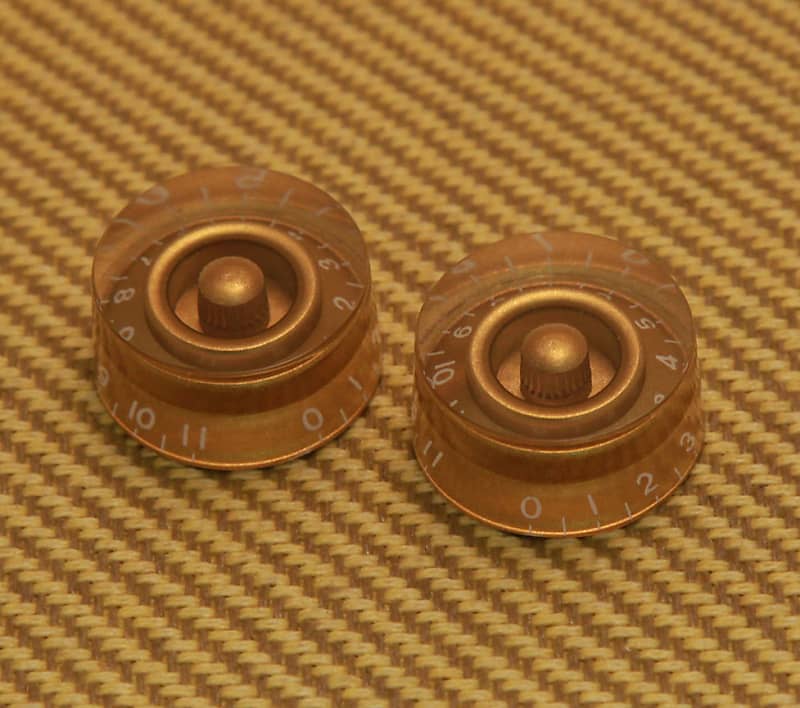 PK0132032 (2) Gold 011 Speed Knobs CTS Split Shaft Pots Reverb