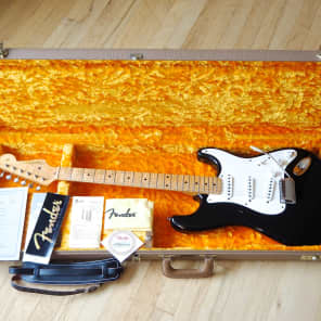 2001 Fender Stratocaster Custom Shop Relic 1956 Reissue Blackie w/ COA & ohsc image 25