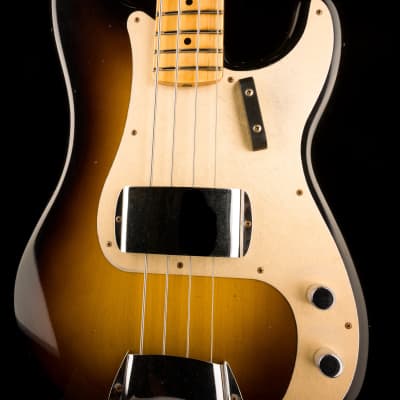 Fender Custom Shop '57 Precision Bass Journeyman Relic Wide-Fade 2 Tone Sunburst image 6