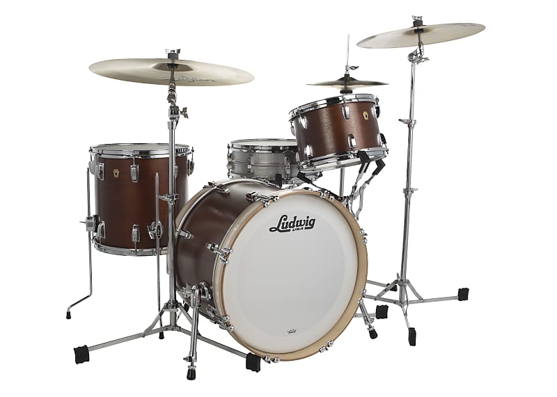 Ludwig Pre-Order Legacy Vintage Mahogany Downbeat 14x20_8x12_14x14 Drums Set Special Order | Authorized Dealer image 1