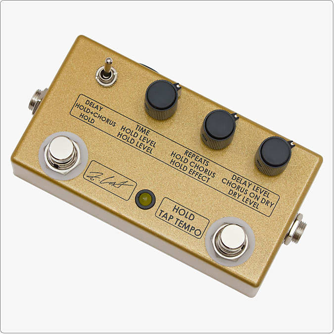 ZCAT Hold-Delay-Chorus pedal gold