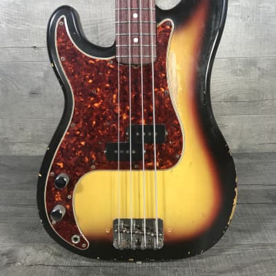 Fender Precision Bass 1966 Sunburst Lefty image 2