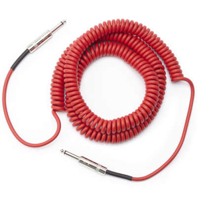 Planet Waves Custom Series Coiled Instrument Cable - 30' Red image 7