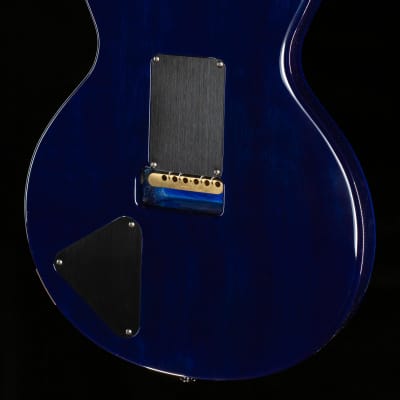 PRS Santana Retro Emerald Burst Blue Binding Custom Color - 0335164-8.39 lbs image 2