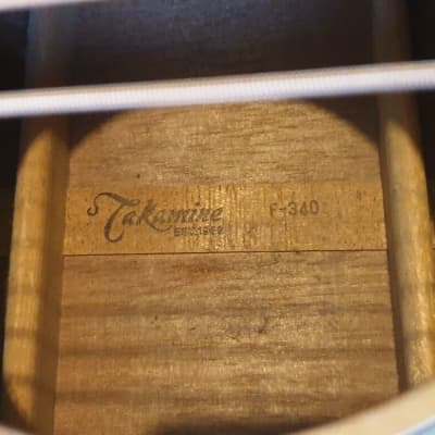 Vintage 1980s Takamine F 340 Acoustic Guitar Made in Japan MIJ image 8
