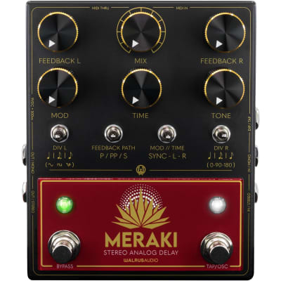 Walrus Audio Meraki Analog Stereo Delay Pedal for sale