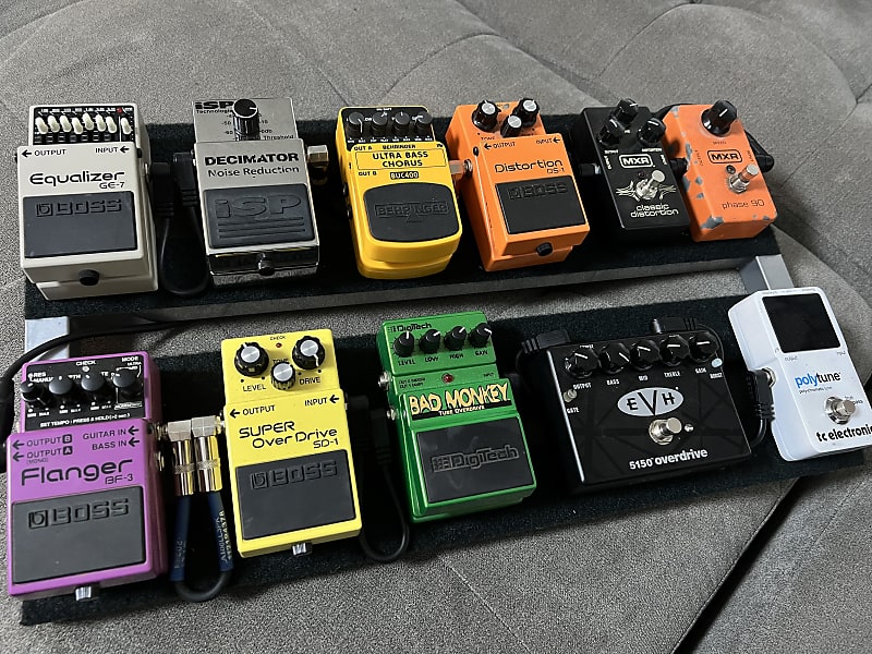 Mxr Boss EVH pedal train Various effects pedal lot Reverb