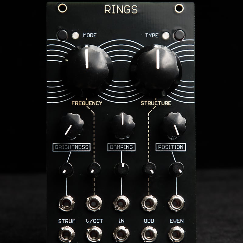 Mutable Instruments Rings Clone Black/Gold Eurorack Synthesizer