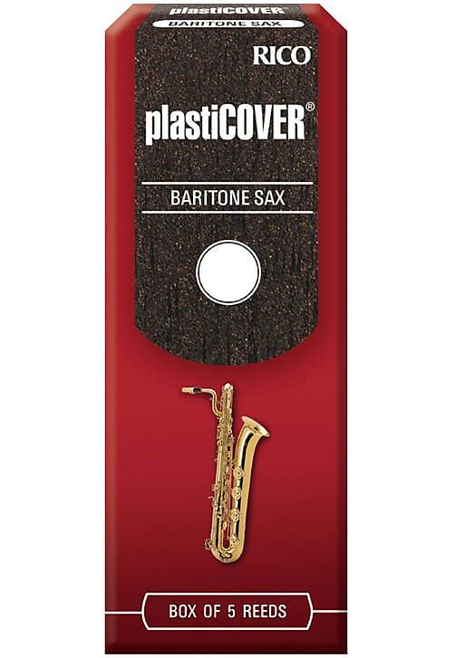 Rico Plasticover Baritone Saxophone Reeds, Strength 2.0, 5-pack image 1