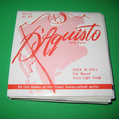 D'Aquisto Set of Flatwound Guitar Strings Vintage from 1960's image 1