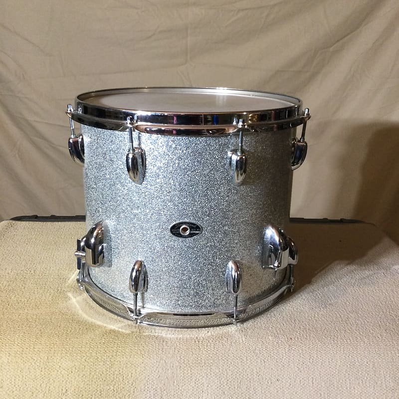 12”x14” Slingerland Floor Tom 1972 Silver Sparkle Wrap Reverb