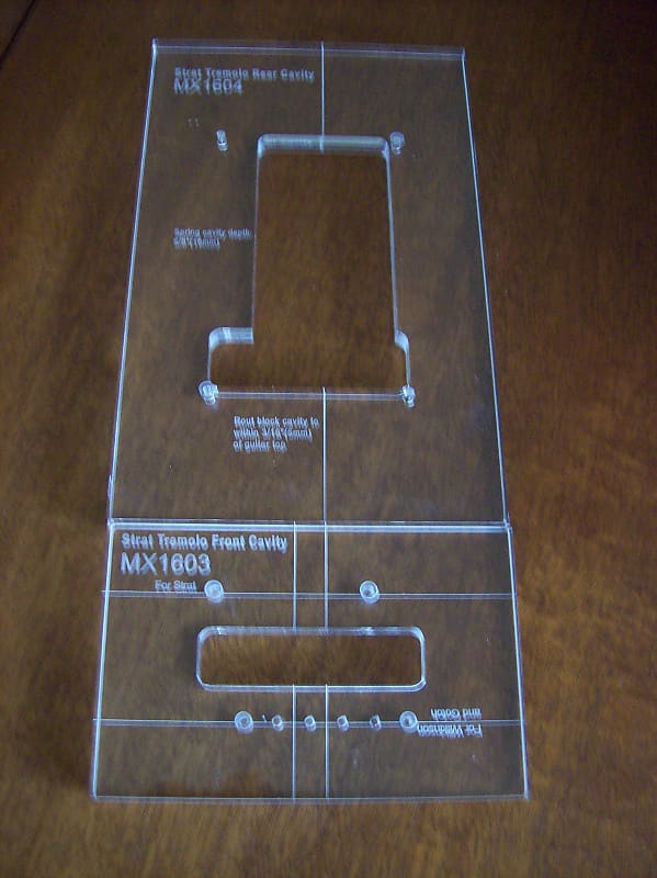 StewMac routing template for strat tremelo 2024 | Reverb