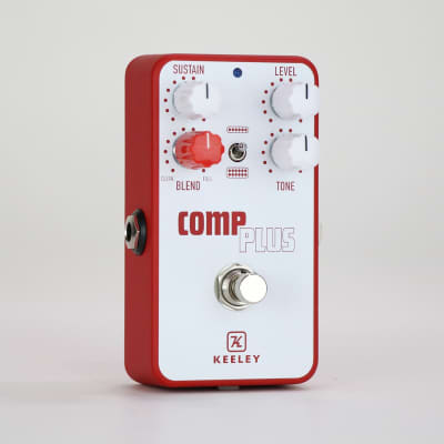 Keeley Compressor Plus Guitar Effects Pedal, Pitbull Audio Exclusive White & Red image 2