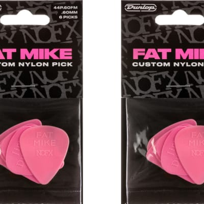 Dunlop Guitar Picks Fat Mike Custom Nylon .60mm NOFX 12 Picks image 1